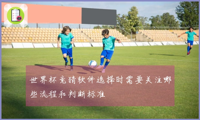 世界杯竞猜软件选择时需要关注哪些流程和判断标准